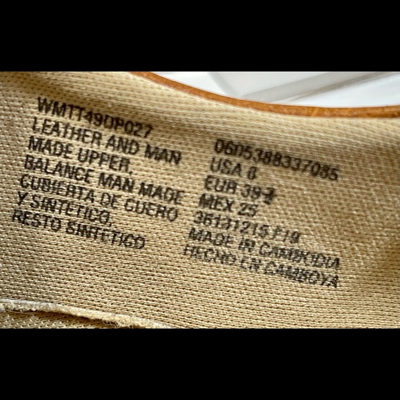 Time & Tru Women’s Oxford Slip On Loafer Leather Brown Cognac Slip On Shoes Sz 8 - Picture 8 of 11